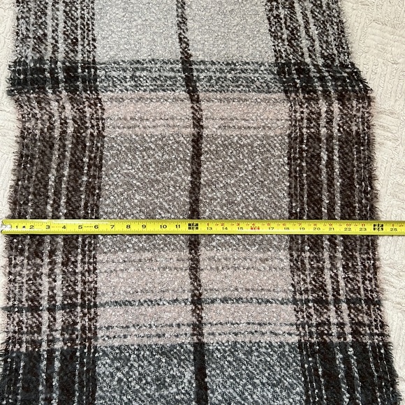 Waverly blanket scarf in neutrals brown & cream - Picture 9 of 13